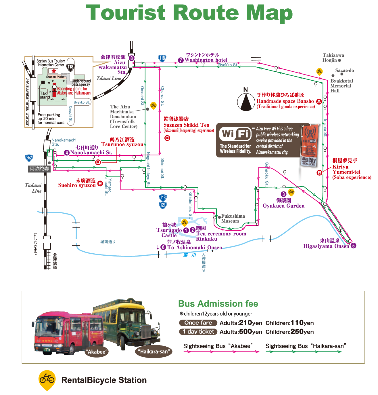 tourist route map