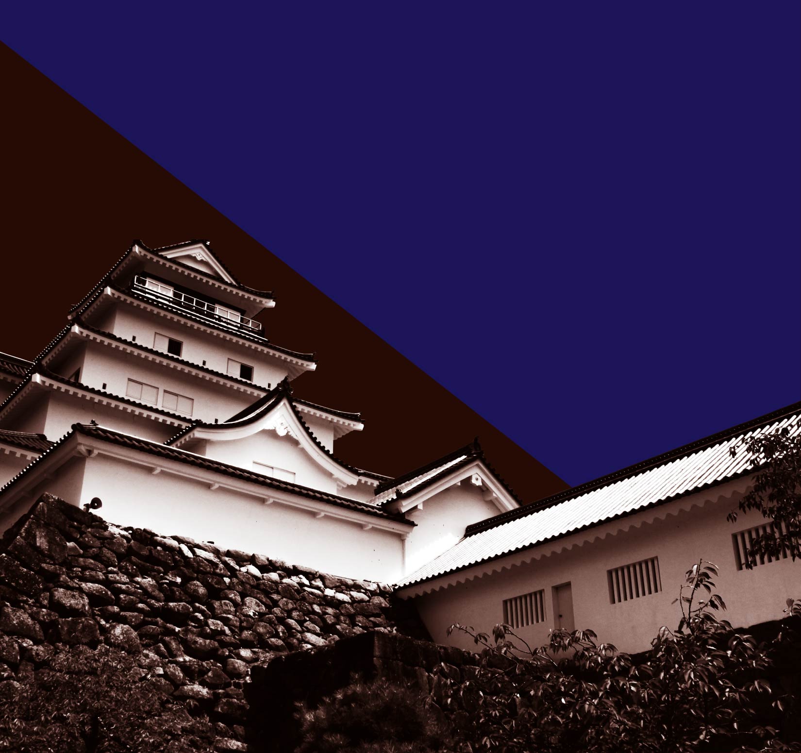 幕末】 会津若松 三匹獅子 鶴ヶ城 鶴ヶ城 (福島 会津若松)---国内